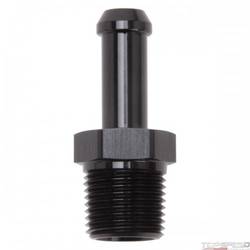 HOSE END STRAIGHT 3/8in. NPT TO 3/8in. BARB BLACK ANODIZED