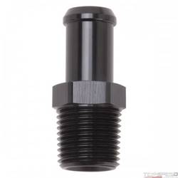 HOSE END STRAIGHT 1/2in. NPT TO 5/8in. BARB BLACK ANODIZED