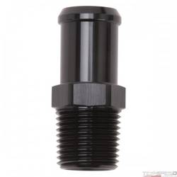 HOSE END STRAIGHT 1/2in. NPT x 3/4in. BARB BLACK ANODIZE