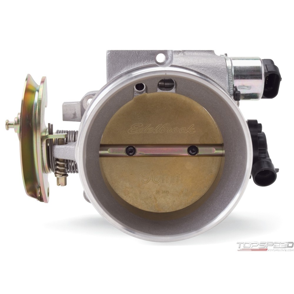THROTTLE BODY, VICTOR UNIVERSAL LS1, 90MM 3864 by EDELBROCK Topspeed