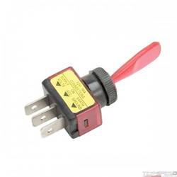 TOGGLE SWITCH, LIGHTED RED