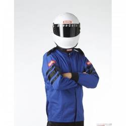 RaceQuip Single Layer Racing Driver Fire Suit Jacket, SFI 3.2A/ 1 , Blue 3X-Large