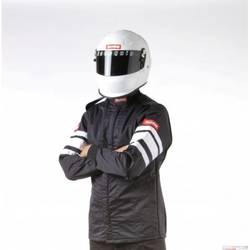 RaceQuip Multi Layer Racing Driver Fire Suit Jacket, SFI 3.2A/ 5 , Black 5XL