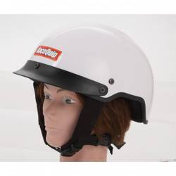 RaceQuip Shorty Fire Retardant Pit Crew Helmet Accepts Headsets, White Medium