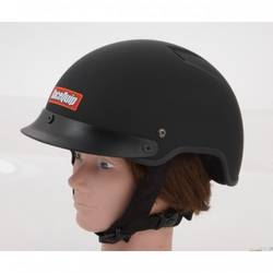 RaceQuip Shorty Fire Retardant Pit Crew Helmet Accepts Headsets, Flat Black Small