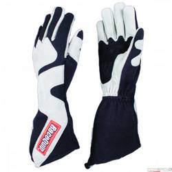 RaceQuip 358 Series 2 Layer Nomex Long Gauntlet Race Gloves SFI 3.3/5 Gray