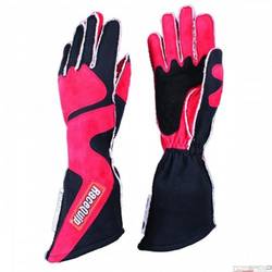 RaceQuip 359 Series 2 Layer Nomex Outseam Race Gloves SFI 3.3/5 Red & Black Small