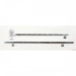 RaceQuip Window Net Mounting Kit, 30in Flat Latch & Link Type Top Bar, 35in Flat Bottom Bar, Zinc Plated Steel