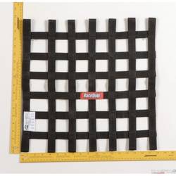 RaceQuip Ribbon Style Race Car Window Net SFI 27.1 Certified, Black 18 H X 18 W