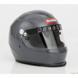 RaceQuip Pro Youth Jr Kids Full-Face Model SFI 24.1 Auto Racing Helmet: Gloss Steel,