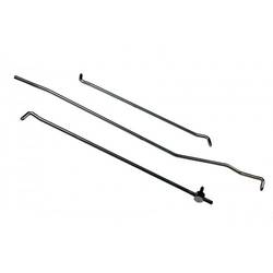 67-68 RH 3PC DOOR LOCK RODS