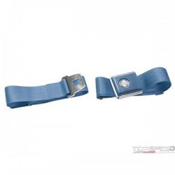 MEDIUM BLUE SEATBELT W/PUSH