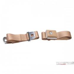 PARCHMENT SEATBELT W/PUSH