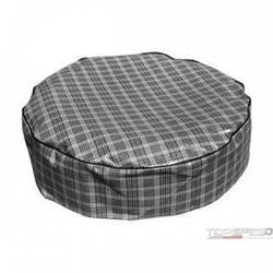 14in. TIRE COVER PLAID VINYL