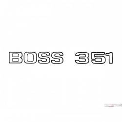 71 BOSS 351 BLK TRUNK DECAL