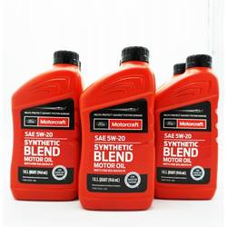 Motorcraft SAE 5W-20 Synthetic Blend Motor Oil Case 6