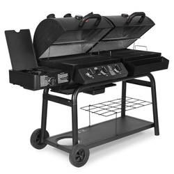 Duo Black Dual-Function Combo Grill - BBQ USA