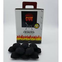 BBQ COCONUT SHELL  BY CUE -5KG BOX * Lease Co2 in the World *