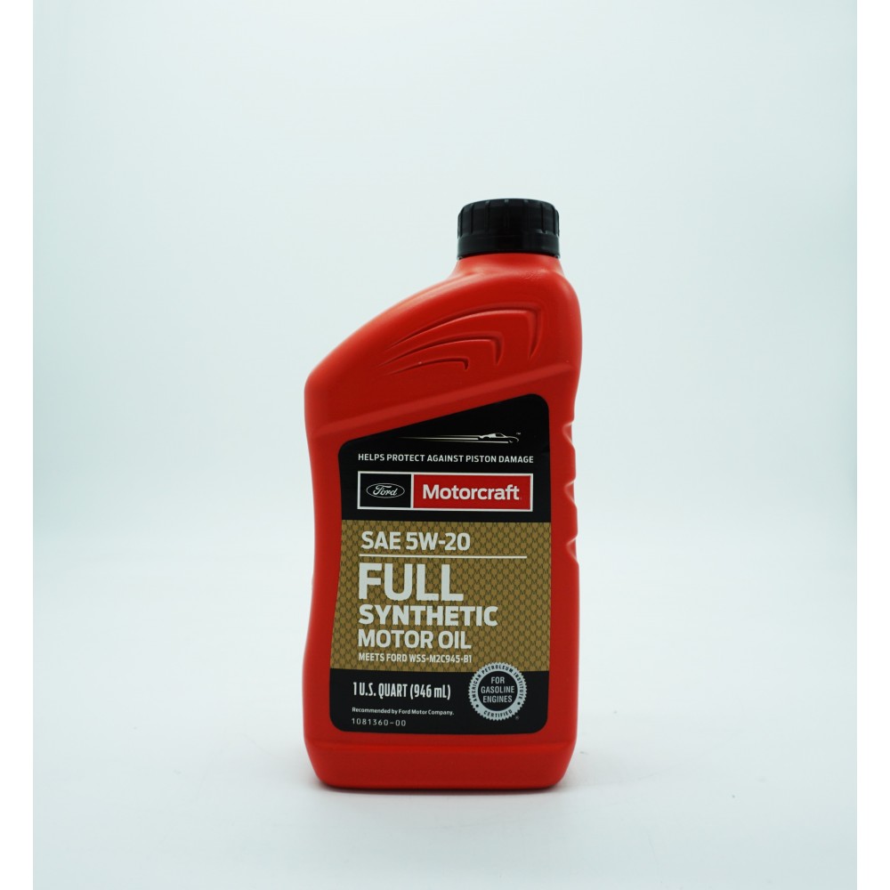 MOTORCRAFT FULL SYNTHETIC 5W20 1 X US QT XO5W20QFS by MOTORCRAFT ...