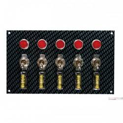 SWITCH PANEL,FIBER DSGN,GRY/BLK