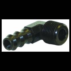 FITTING, 3/8in TO 3/8in 90 DEG, BLACK