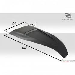 Universal Duraflex Super Sport Hood Scoop - 1 Piece