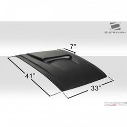 Universal Duraflex Spyder 2 Hood Scoop - 1 Piece