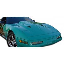 1985-1996 Chevrolet Corvette C4 Duraflex Twin Turbo Hood - 1 Piece