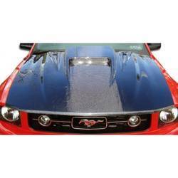 2005-2009 Ford Mustang Carbon Creations Spyder3 Hood - 1 Piece