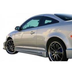 2005-2010 Chevrolet Cobalt 2007-2010 Pontiac G5 2DR Duraflex Bomber Side Skirts Rocker Panels - 2 Piece