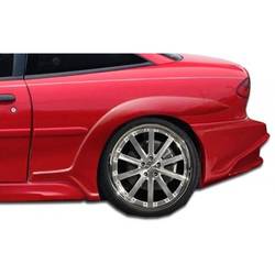 1995-1999 Chevrolet Cavalier 2DR Duraflex Millenium Wide Body Rear Fender Flares - 2 Piece (Overstock)