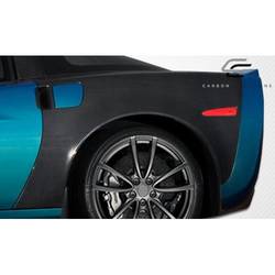 2005-2013 Chevrolet Corvette C6 Carbon Creations ZR Edition Rear Fenders - 2 Piece