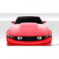 2010-2012 Ford Mustang Duraflex Circuit Hood - 1 Piece (Overstock)