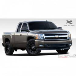 2007-2013 Chevrolet Silverado Duraflex 4.5in Off Road Bulge Front Fenders - 2 Piece