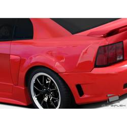 1999-2004 Ford Mustang Duraflex CBR500 Wide Body Rear Fender Flares - 2 Piece