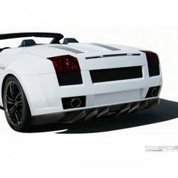 2004-2008 Lamborghini Gallardo AF-1 Wide Body Rear Bumper Cover ( GFK ) - 1 Piece