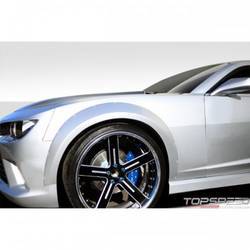 2010-2015 Chevrolet Camaro Duraflex Wide Body GT Concept Front Fender Flares - 2 Piece