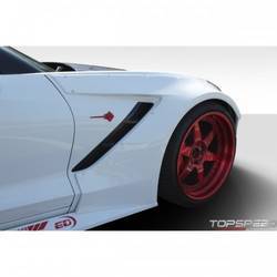 2014-2019 Chevrolet Corvette C7 Duraflex Gran Veloce Wide Body Front Fender Flares- 2 Piece