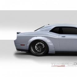 2008-2019 Dodge Challenger Duraflex Novara Wide Body Rear Fender Flares - 2 Piece