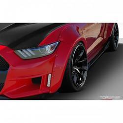 2015-2017 Ford Mustang Duraflex Grid Wide Body Front Fender Flares - 4 Piece