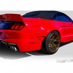 2015-2019 Ford Mustang Duraflex Grid Wide Body Rear Fender Flares - 4 Piece