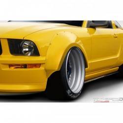 2005-2009 Ford Mustang Duraflex Circuit Wide Body 75MM Front Fender Flares - 2 Piece