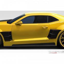 2010-2013 Chevrolet Camaro Duraflex CCG Wide Body Side Skirts ( includes door caps ) - 4 Piece