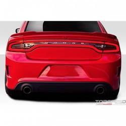 2015-2019 Dodge Charger Duraflex Hellcat Look Rear Bumper - 1 Piece