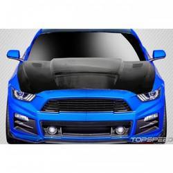 2015-2017 Ford Mustang Carbon Creations CVX V2 Hood - 1 Piece