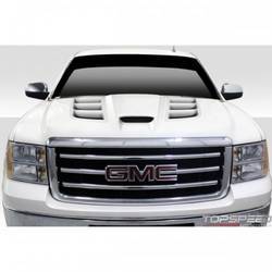 2007-2013 GMC Sierra Duraflex Viper Look Hood - 1 Piece