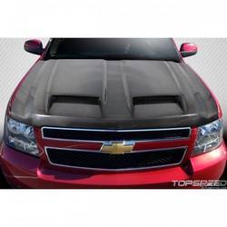 2007-2014 Chevrolet Tahoe Avalanche Suburban Carbon Creations CVX Hood - 1 Piece