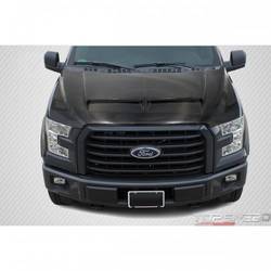 2015-2019 Ford F-150 Carbon Creations GT500 Hood - 1 Piece