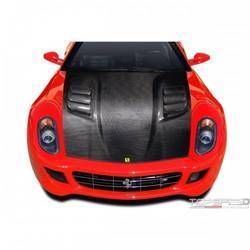 2006-2012 Ferrari 599 Carbon AF-1 Race Hood - 1 Piece ( CFP )