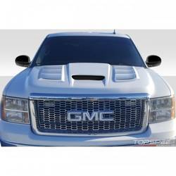 2007-2013 GMC Sierra 1500 Duraflex Viper Look Hood - 1 Piece